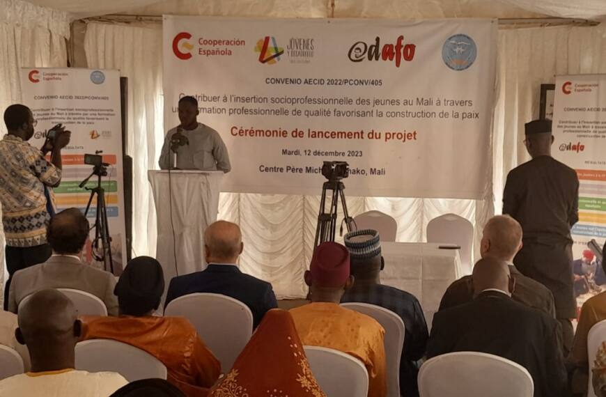 Presentación oficial del Convenio de Jóvenes y Desarrollo en Mali